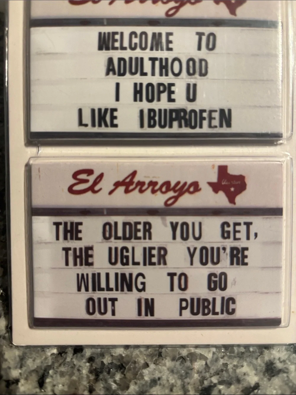 El Arroyo Set of 3 Funny Quote Magnets - This Is Adulting